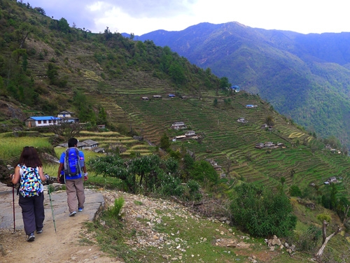 Annapurna trekking trail.